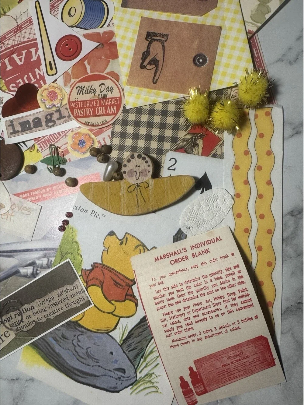 50 Piece Junk Journal Ephemera Pack-Small Pieces Vintage Curated Scrapbook Lot